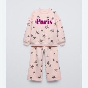 Zara girl size 4 T matching set